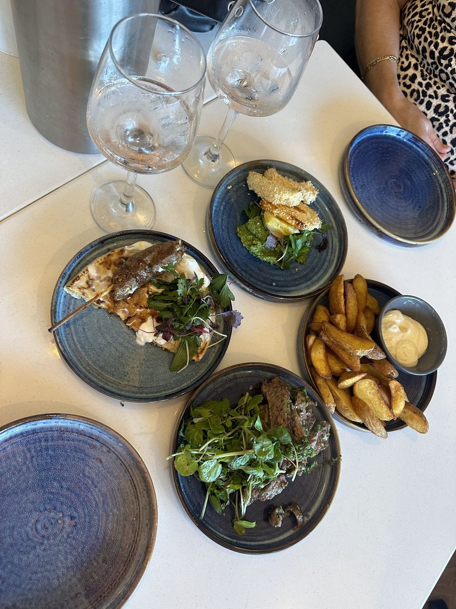 Sharing plates at Tides, St Ives